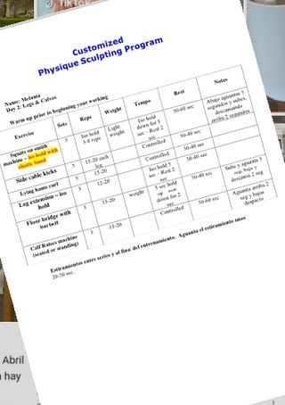 Programa Entrenamiento y Dieta Personalizados