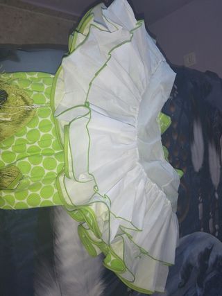 Traje de gitana corto verde