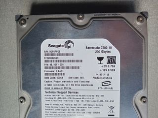 Discos Duros Western y Seagate, 250 y 200GB, SATA