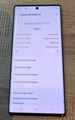 Samsung Galaxy Note10plus 5G 512 GB 12 GB RAM