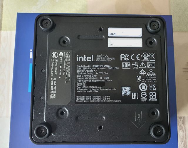 Intel NUC 11 Performance Intel Core i7