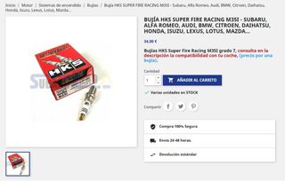 Bujias HKS Super fire racing m35i