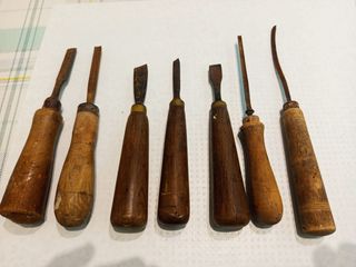 Juego de gubias y formones para madera