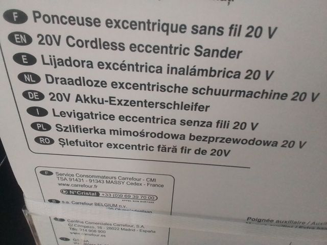 Lijadora excéntrica circular de plancha
