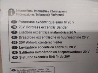 Lijadora excéntrica circular de plancha
