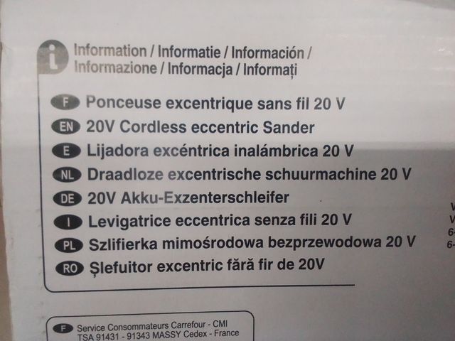 Lijadora excéntrica circular de plancha
