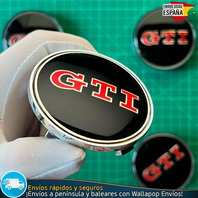 X4 Tapacubos Volkswagen GTI 68mm Tapas de Llantas