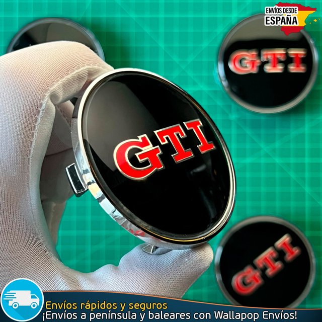 X4 Tapacubos Volkswagen GTI 68mm Tapas de Llantas