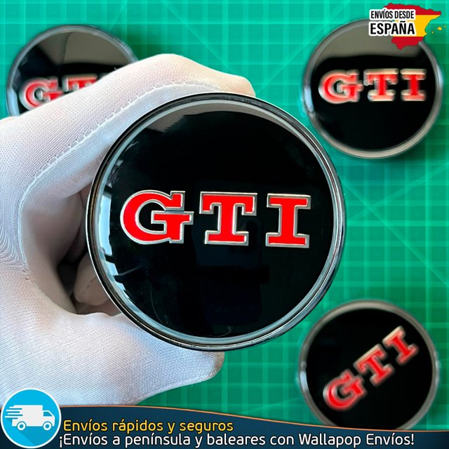 X4 Tapacubos Volkswagen GTI 68mm Tapas de Llantas
