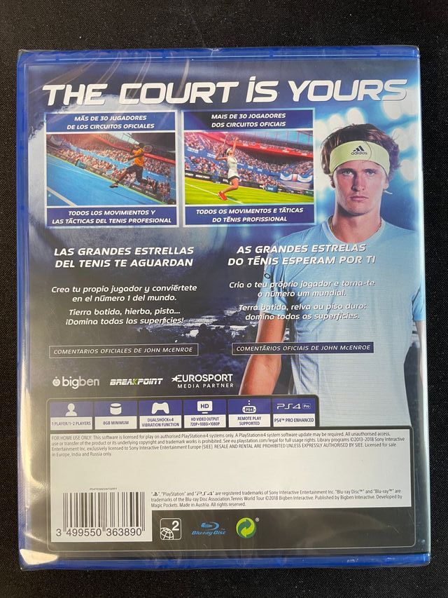 PS4 - TENNIS WORLD TOUR - PRECINTADO