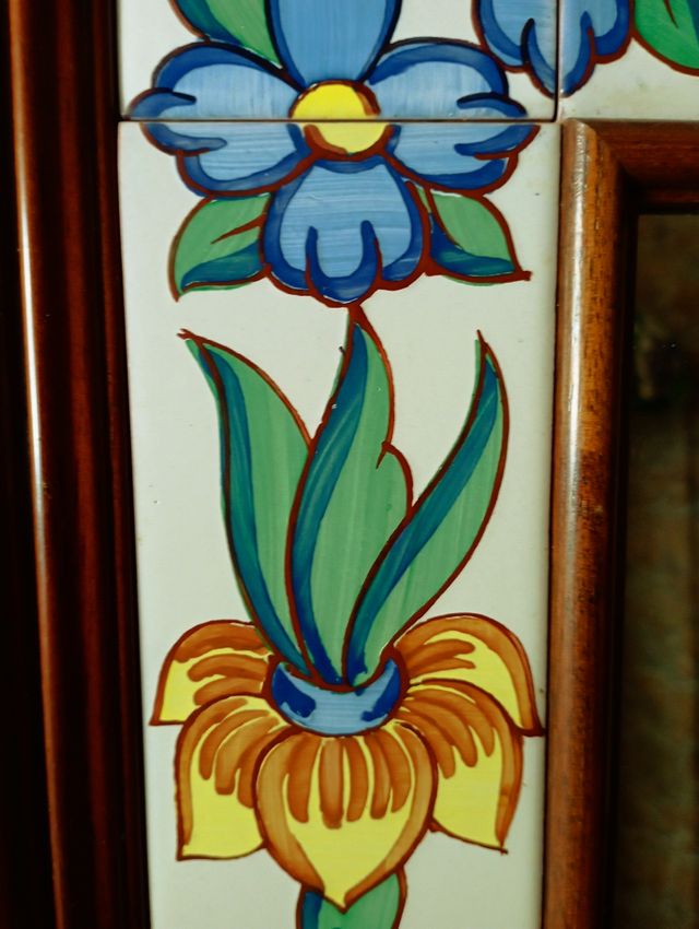 ESPEJO CON AZULEJOS BARROCOS VALENCIANO