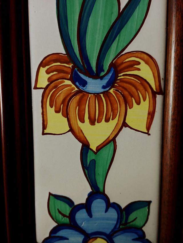 ESPEJO CON AZULEJOS BARROCOS VALENCIANO