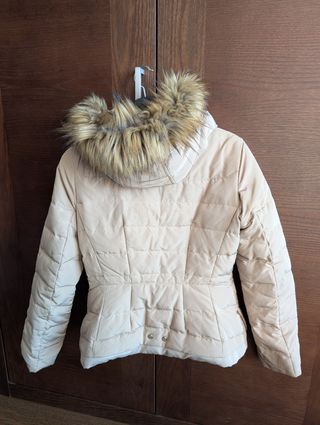 Parka Zara beige talla M
