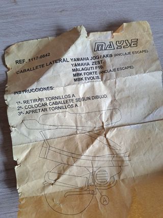 Caballete Lateral Yamaha Jog 50