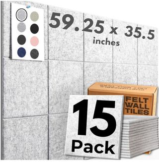 Pack15 azulejos fieltro adhesivo 30x30cm