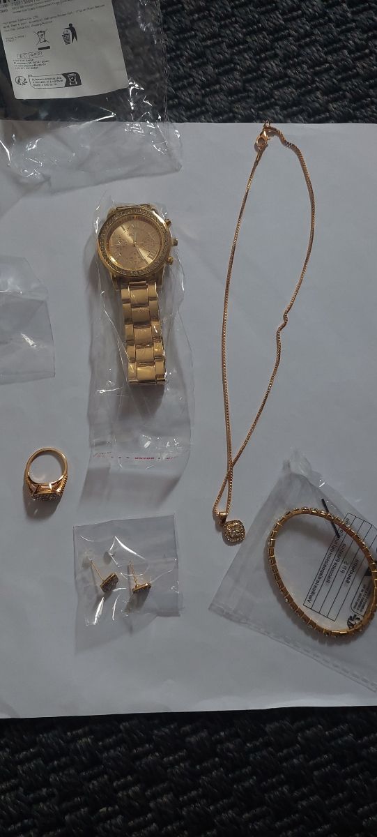 Reloj más pulsera cadena anillo