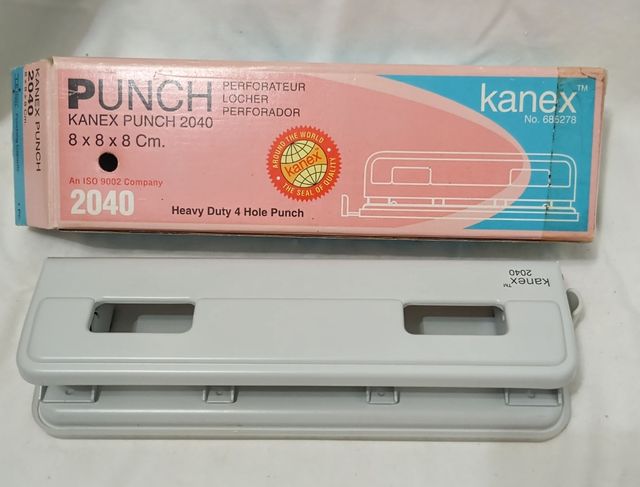 PERFORADORA METALICA PAPEL 4 PUNZONES