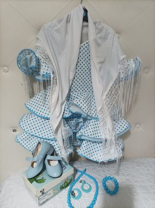Traje de flamenca de niña