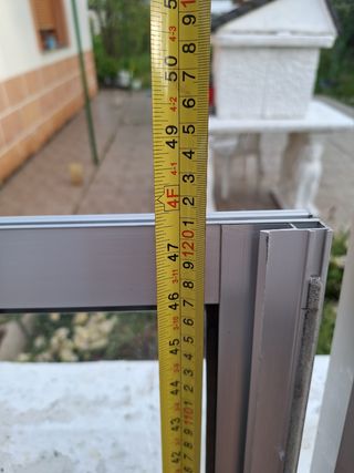 2 Hojas de ventana de aluminio