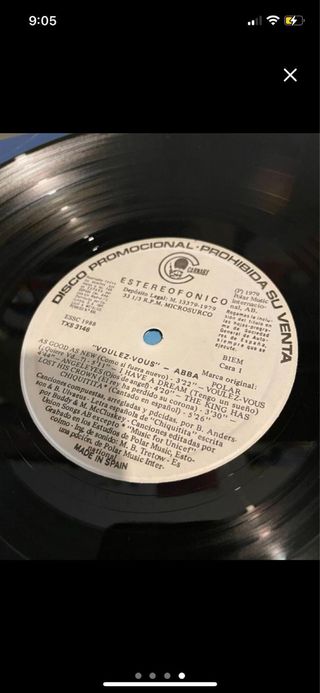Promo LP ABBA  VoulezVous