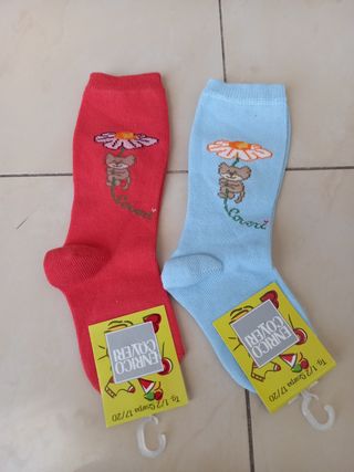 Calzini cotone neonata tg 17-20 