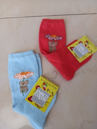 Calzini cotone neonata tg 17-20 
