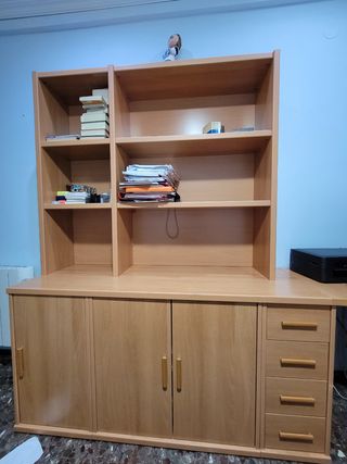 Mueble estantería madera