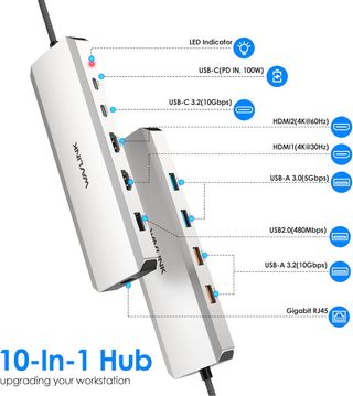 WAVLINK - Estación de Acoplamiento para Laptop HUB