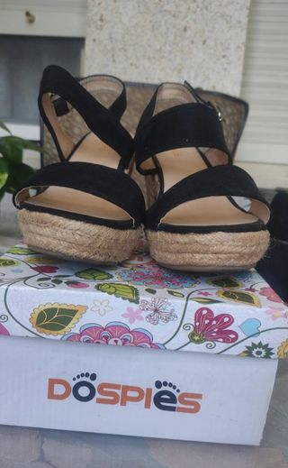 Sandalias con cuña