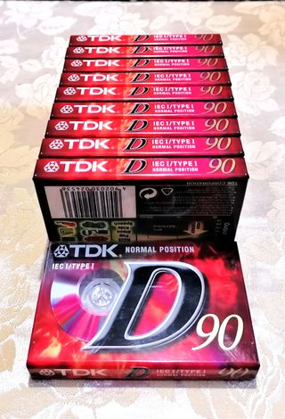 Lotto 10 Musicassette Vintage TDK D 90 EB