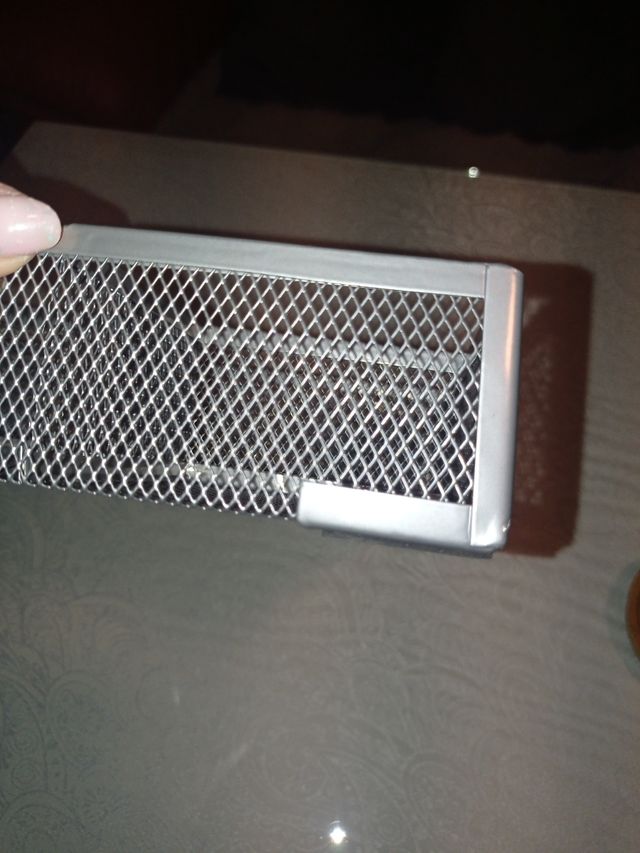 Organizador cajón rejilla metálico.