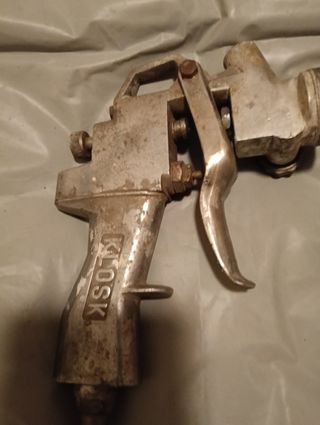 Pareja pistolas barnizar antiguas