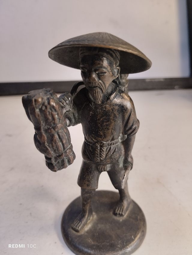 Figura de bronce china