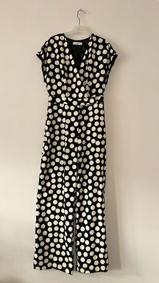 Mono lunares negro / blanco Mango