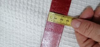 Cinturón piel rojo inspiración TOUS