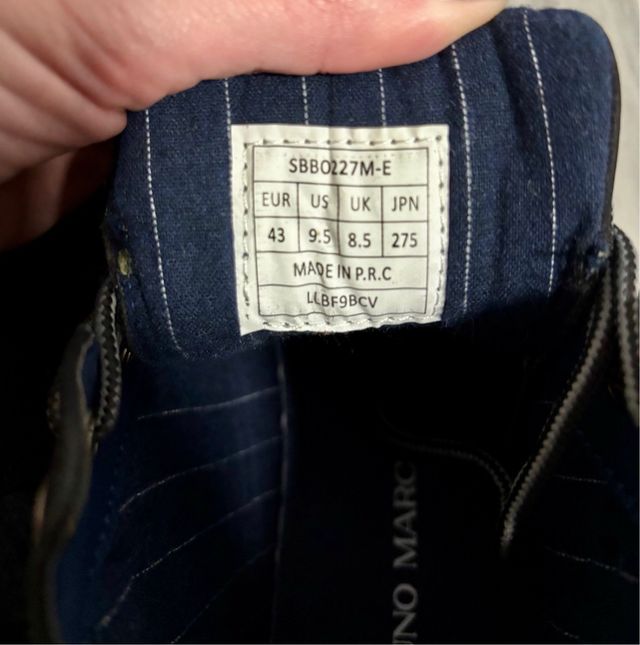 Botines negros hombre