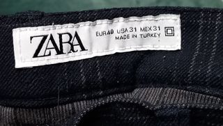 Pantalón vestir/traje cuadros Zara