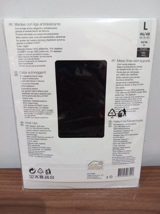 Medias de encaje con liga antideslizante