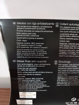 Medias de encaje con liga antideslizante