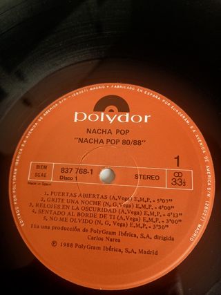 LP vinilo NACHA POP 80/88
