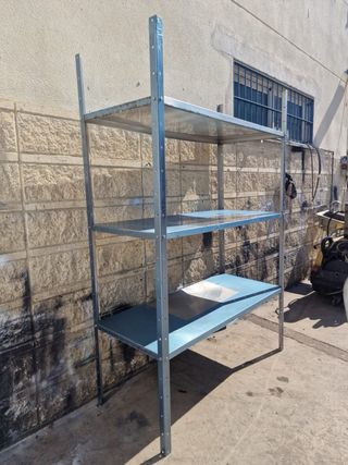 Estanteria 3 estantes 140 cm x 60 inox