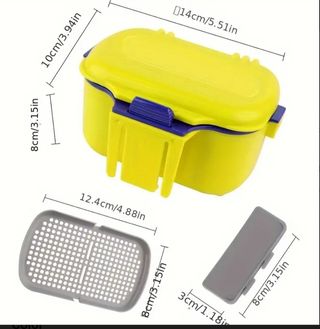 Caja para cebo de pesca .