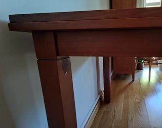 Mesa de comedor, madera, cerezo extensible