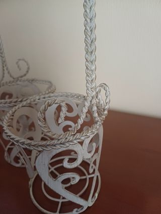 Botellero forja 2 botellas.