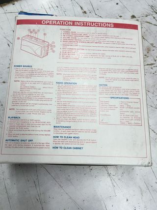 Daiwichi Japan D-8002 Walkman nuevo a estrenar