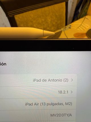 Ipad 13 Air con la lapiz y teclado