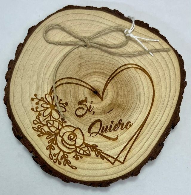 Porta anillos corazon boda