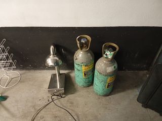 Escarchacopas y 2 bombona gas