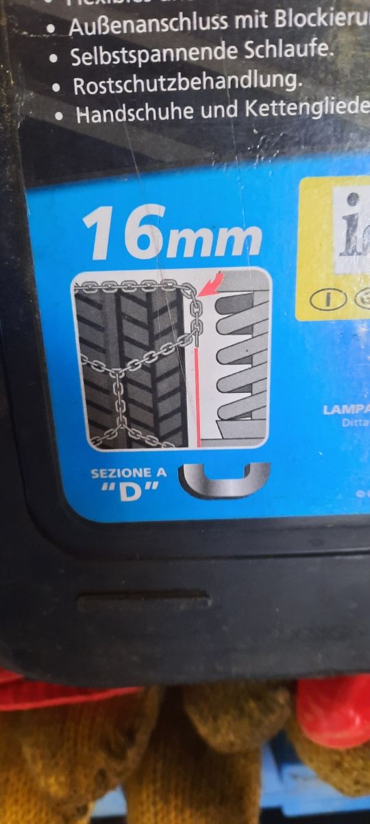 Catene da neve cerchio 16