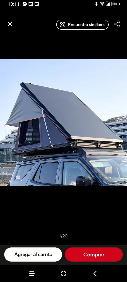 Tienda de campaña baca techo 